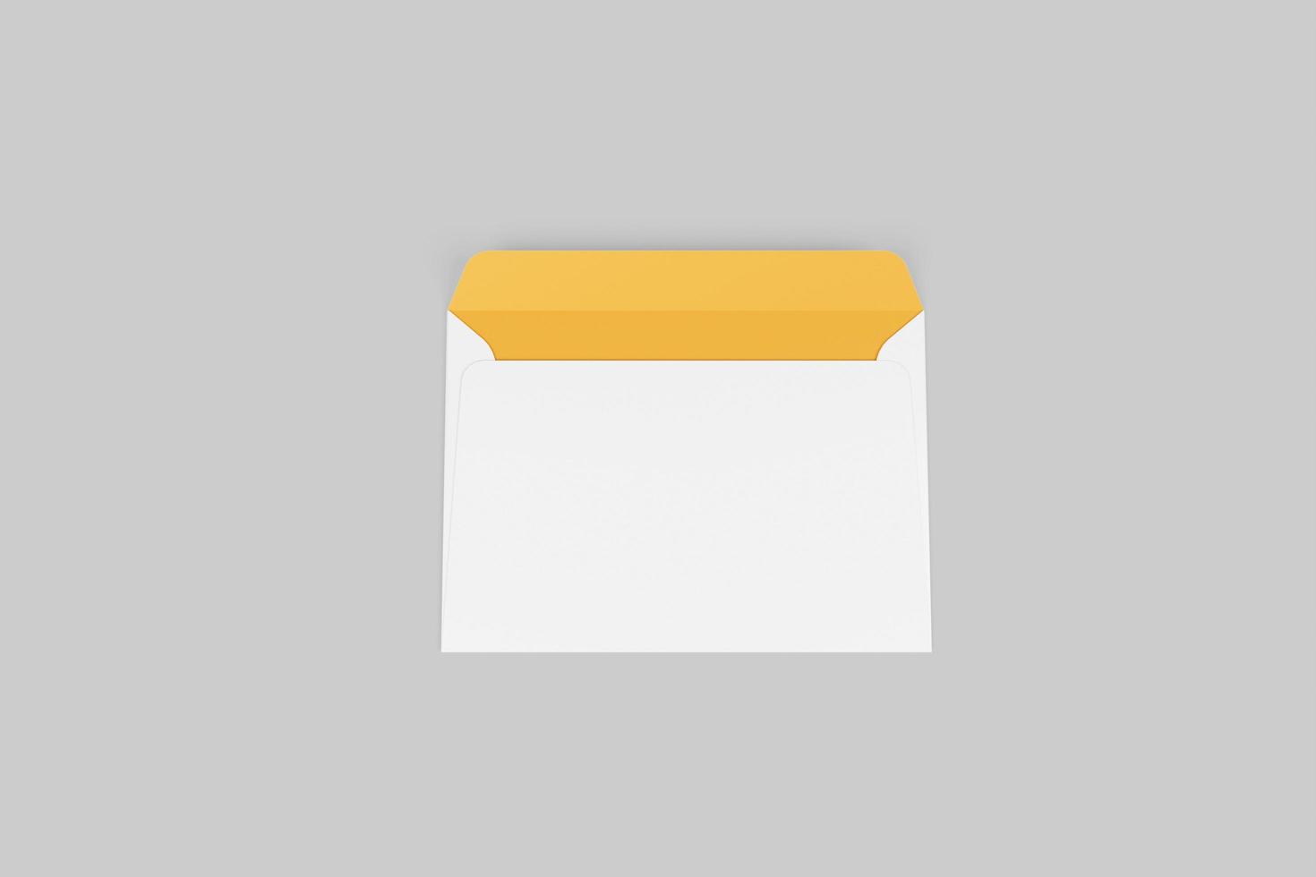 Blank Envelope Mock-up, ready to replace your design. 3d render photo