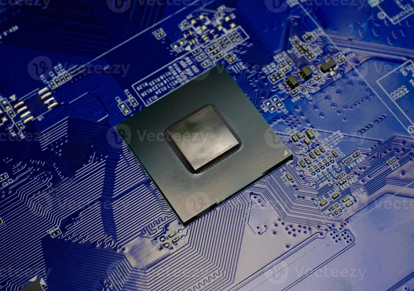 CPU operating chipset computer electronic circuit board photo
