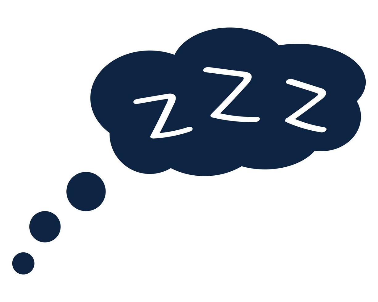 icono de sueño zzz. ilustración vectorial vector