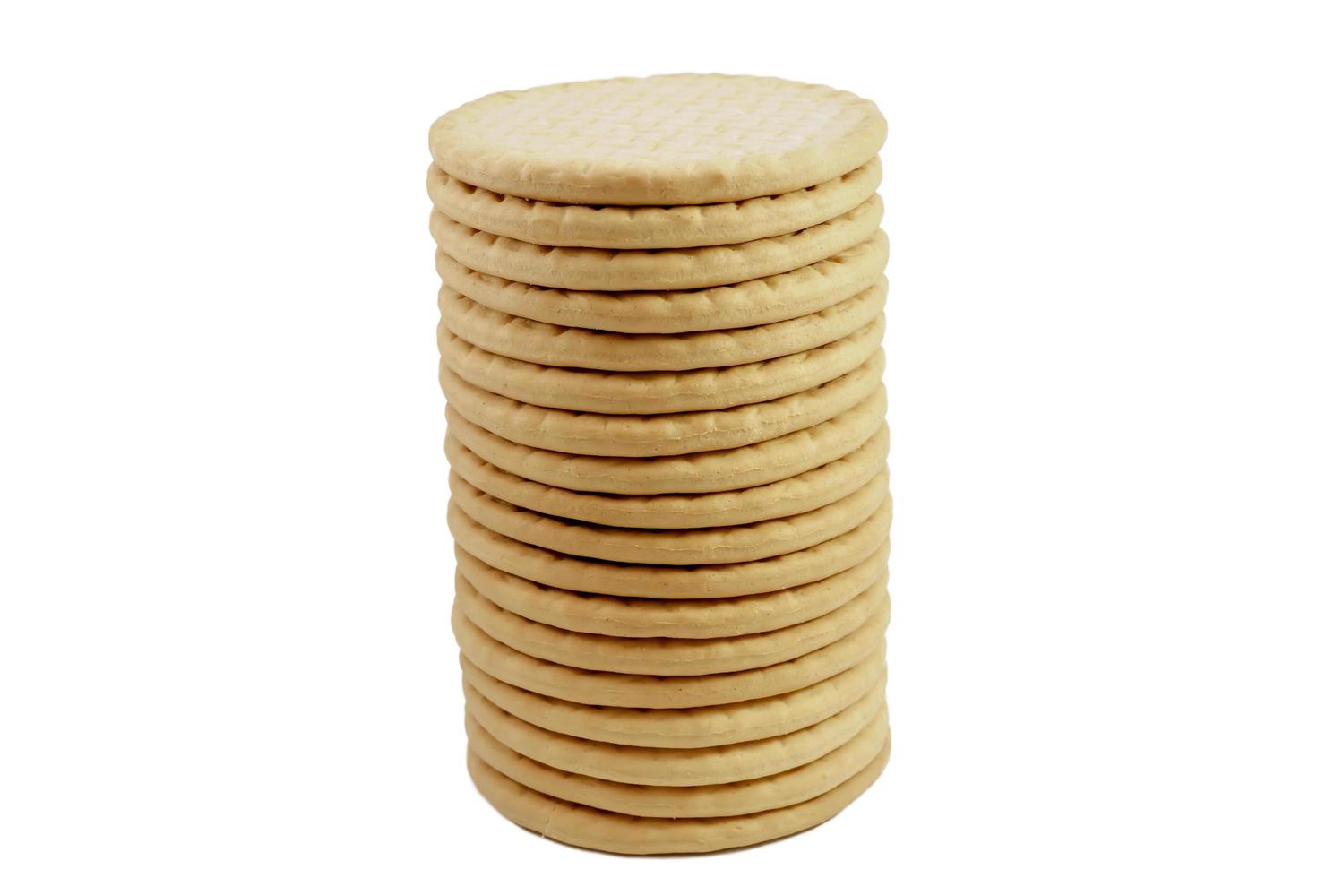 Bread crackers isolated on a white background. photo