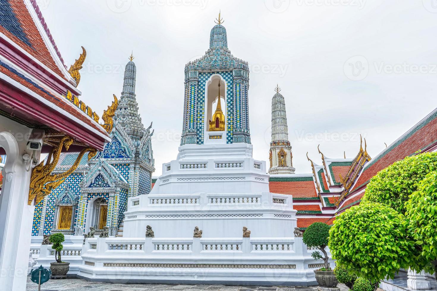 One landmark of Wat Phra Kaew in Bangkok, Thailand. A place everyone in every religion can be viewed. photo