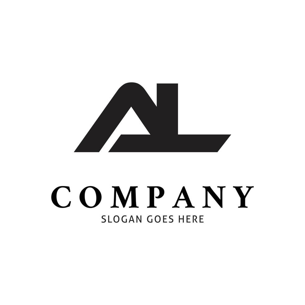 Initial Letter AL Icon Vector Logo Template Illustration Design