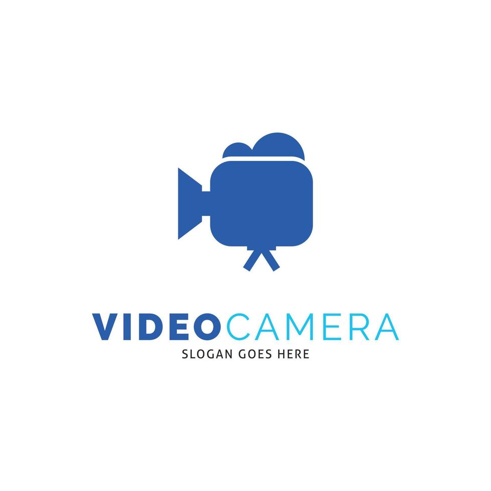 diseño de vector de logotipo de cámara de video