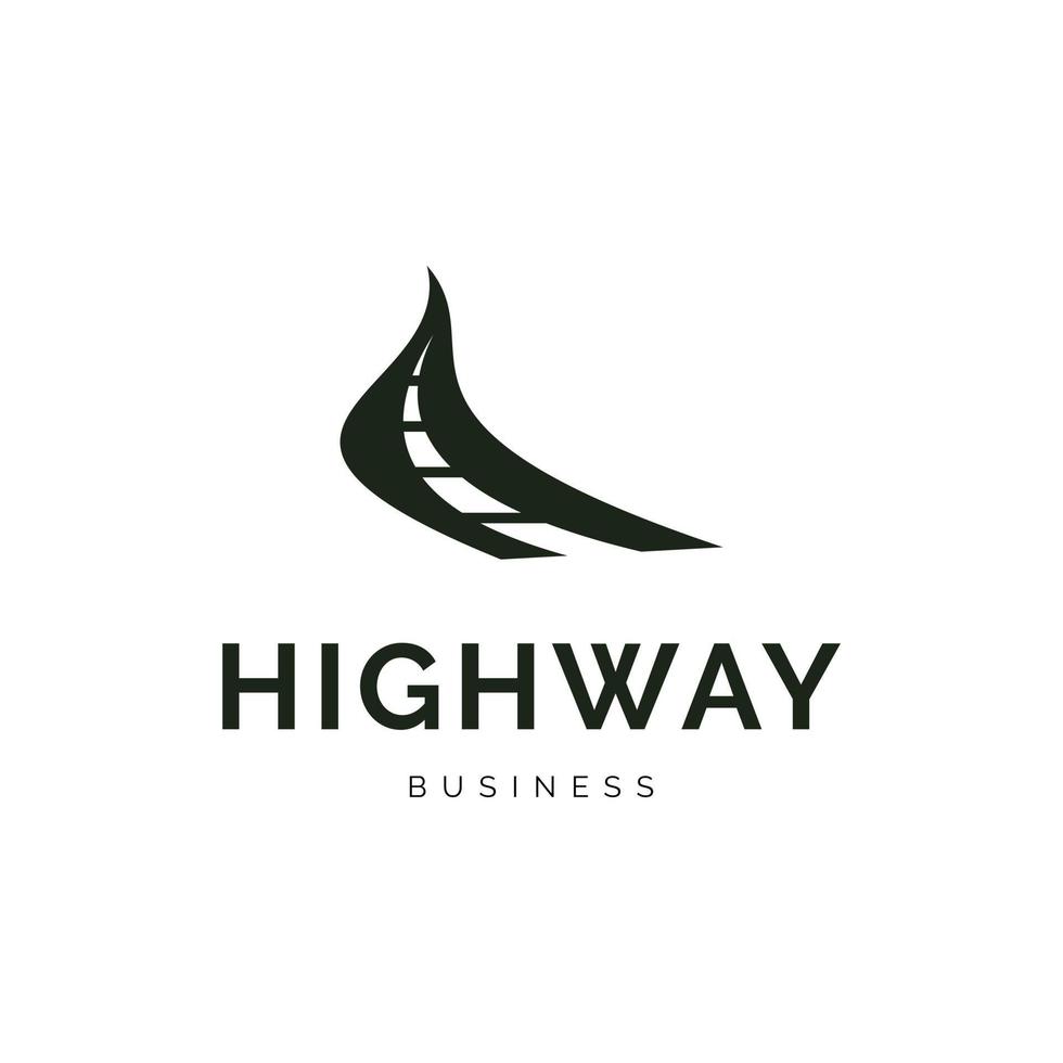 Highway icon logo design inspiration vector