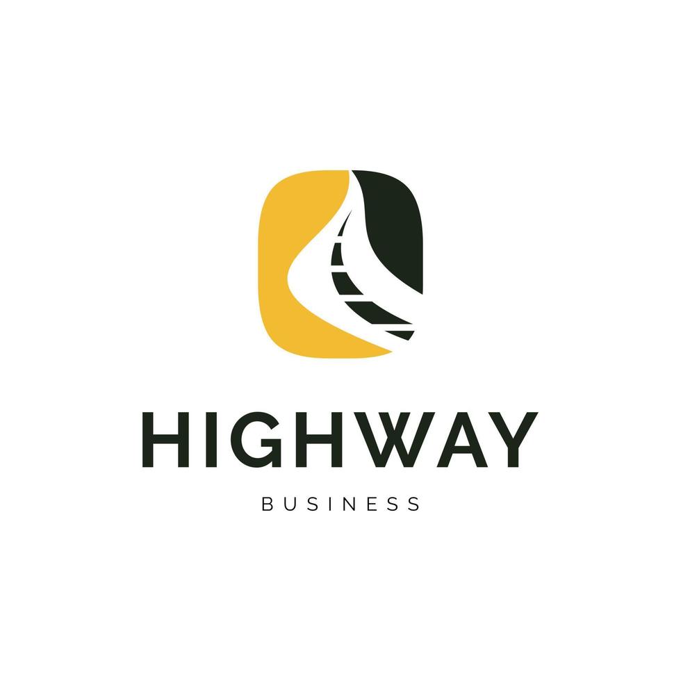 Highway icon logo design inspiration vector