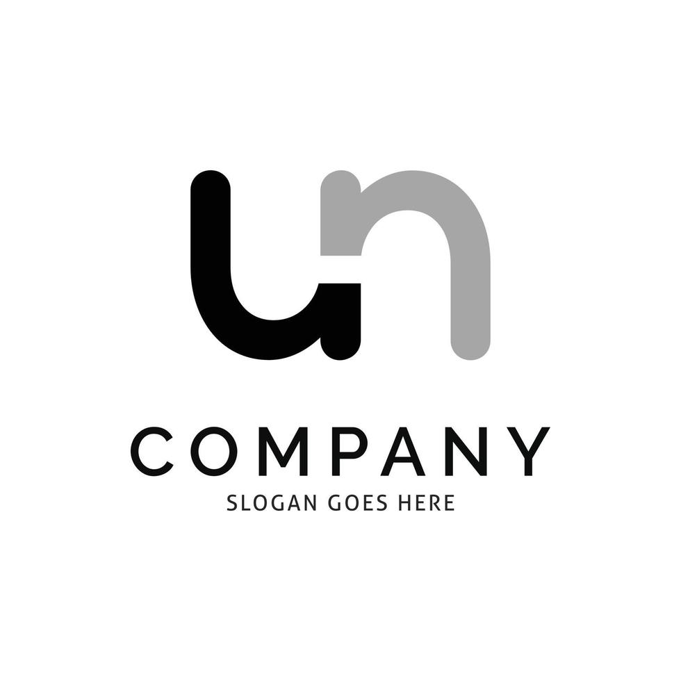 Initial Letter UN Icon Vector Logo Template Illustration Design
