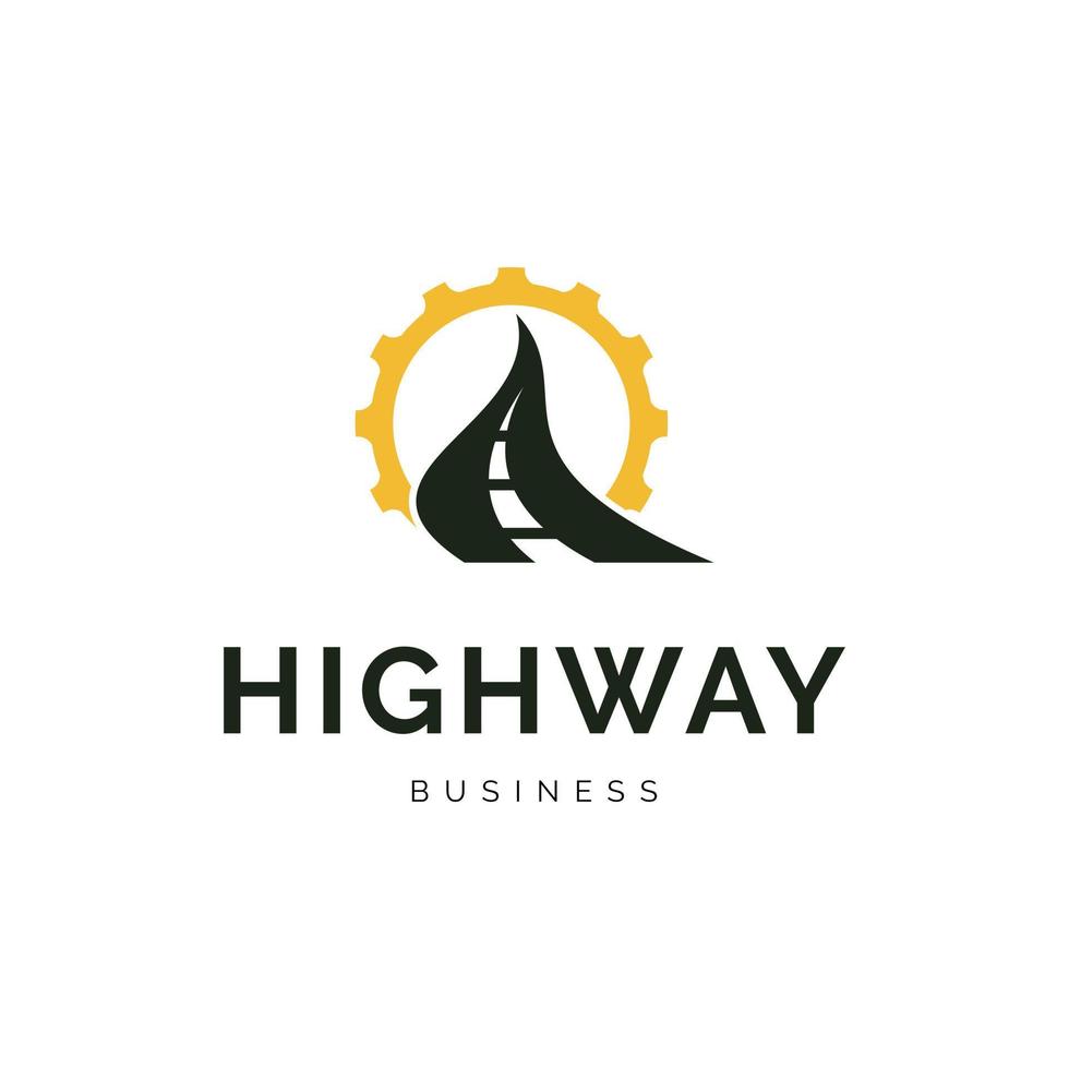Highway icon logo design inspiration vector