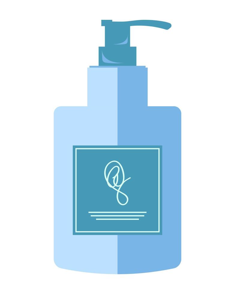 Liquid soap. Disinfectant. Vector illustration.