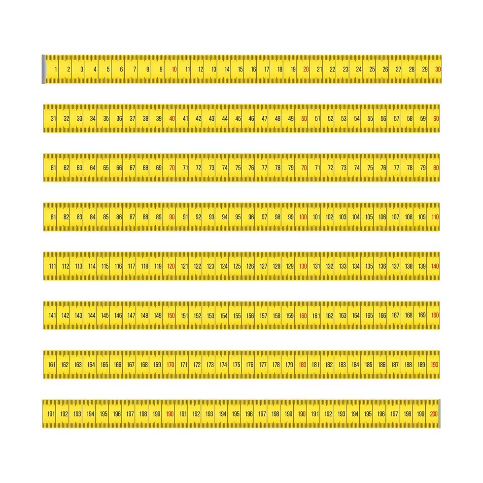 Measuring tape in centimeters. vector