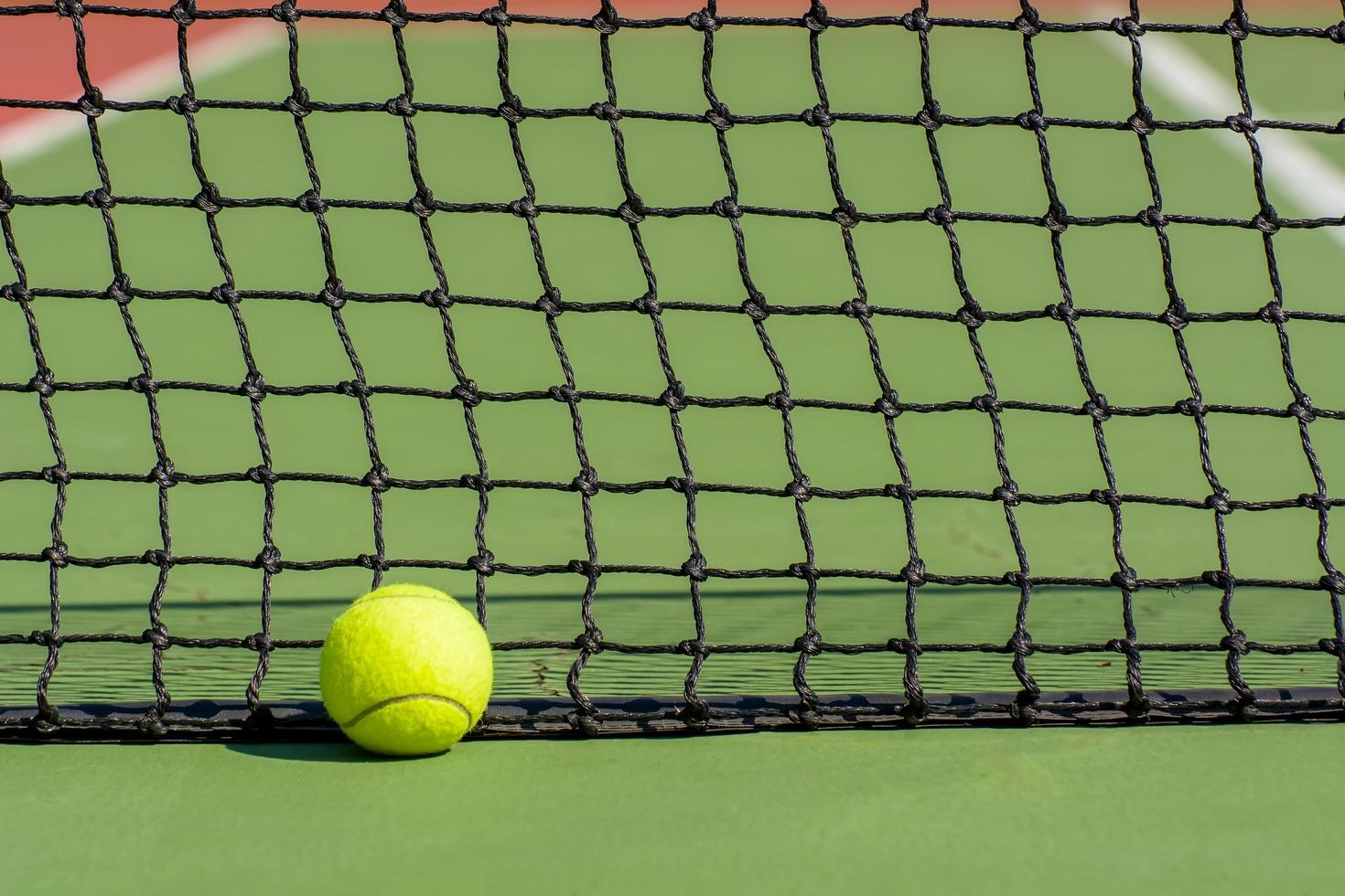 Green tennis ball photo