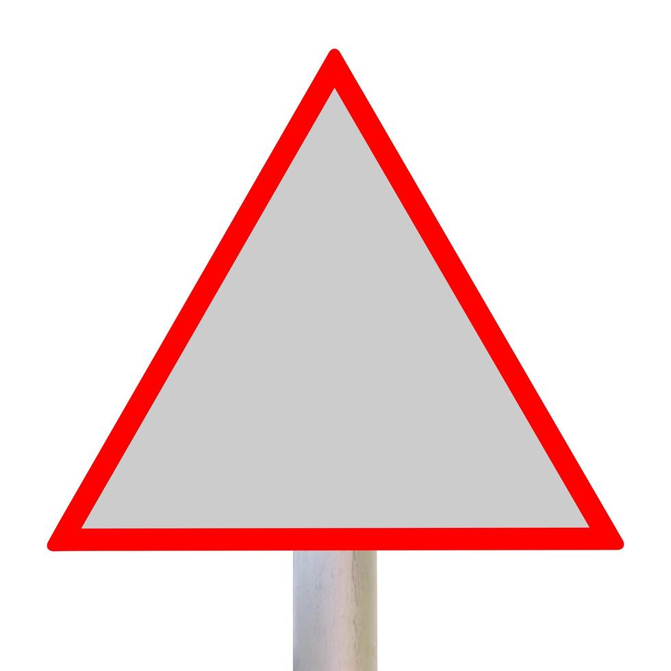 Road sign empty photo