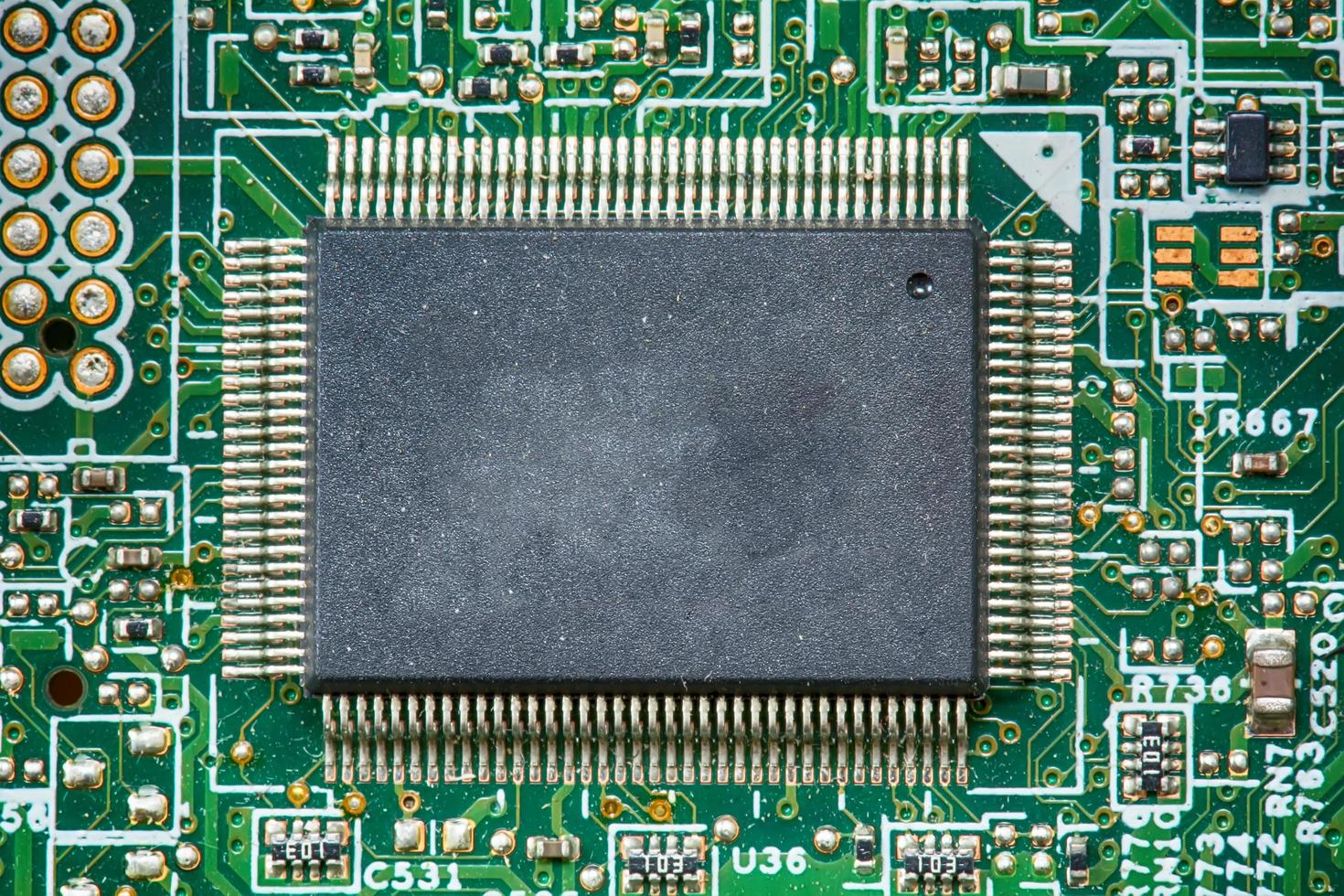 Components of the motherboard photo