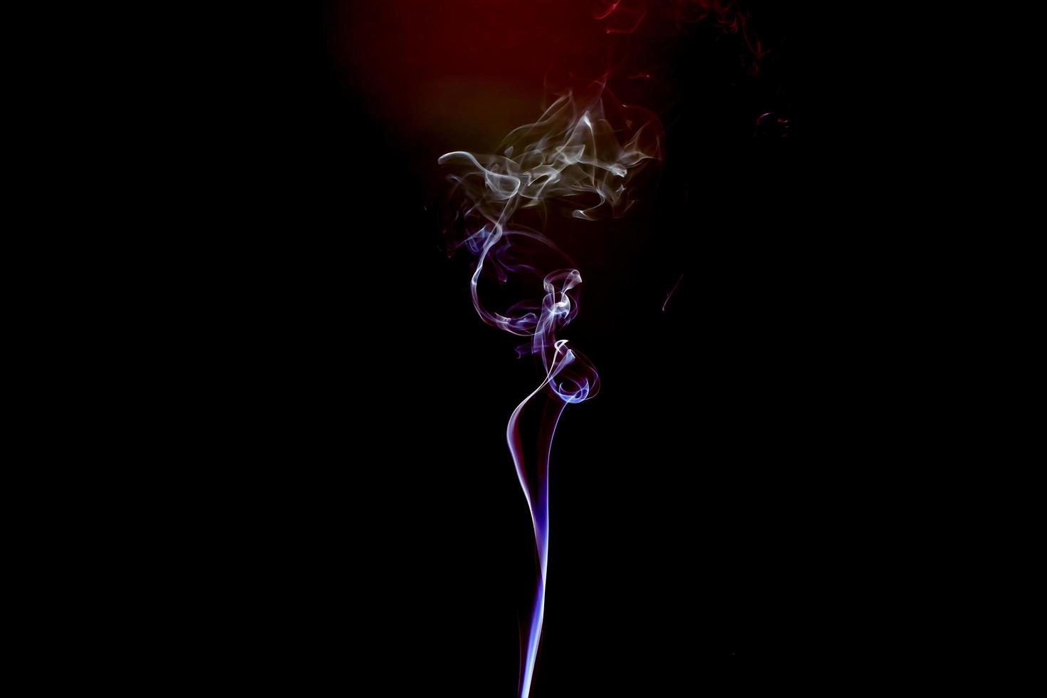 The smoke is colorful. It is abstract. photo