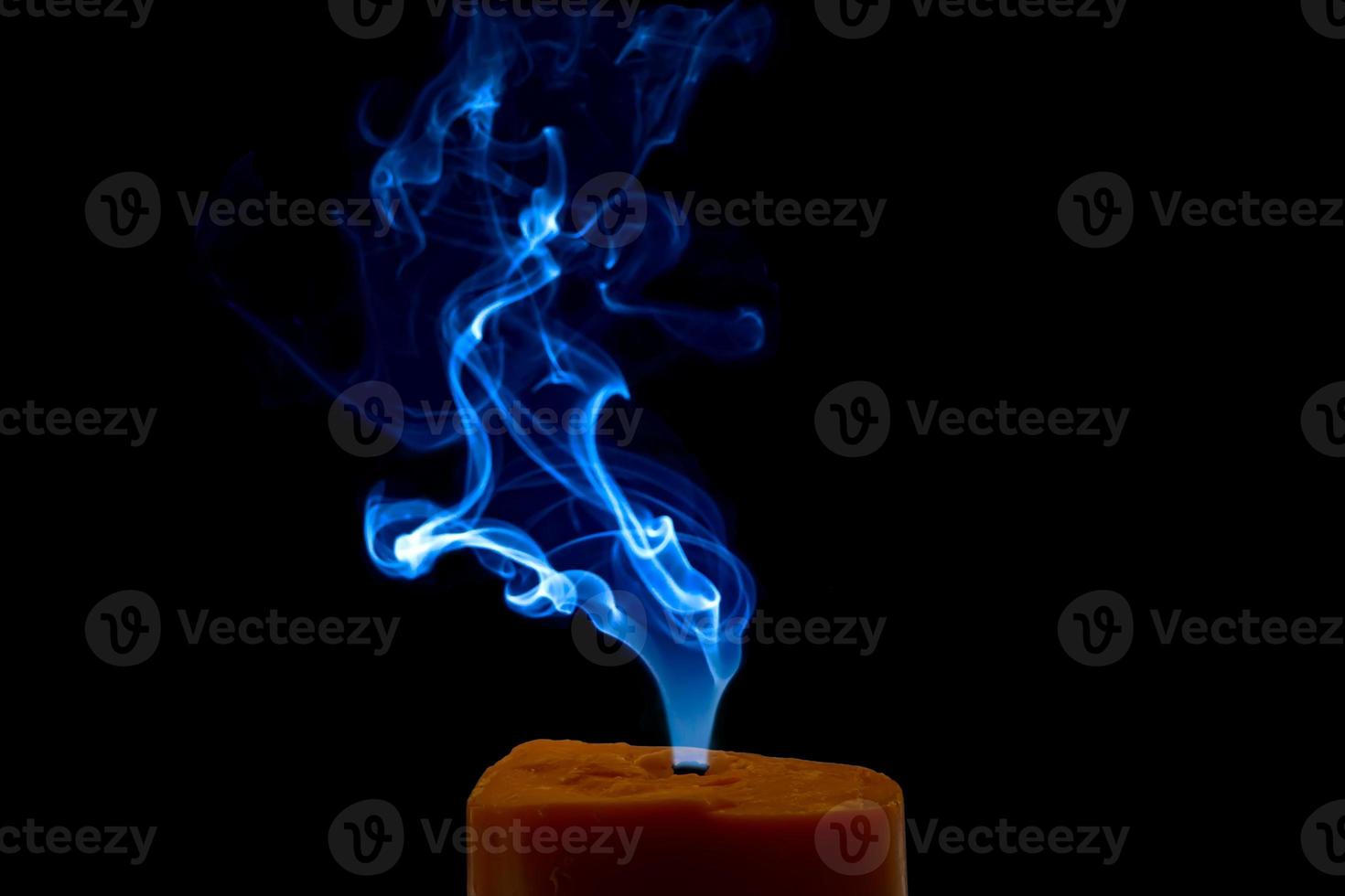 Colorful candle smoke photo