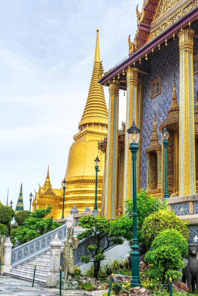 One landmark of Wat Phra Kaew in Bangkok, Thailand. A place everyone in every religion can be viewed. photo