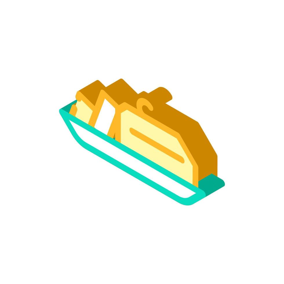 butter add isometric icon vector illustration