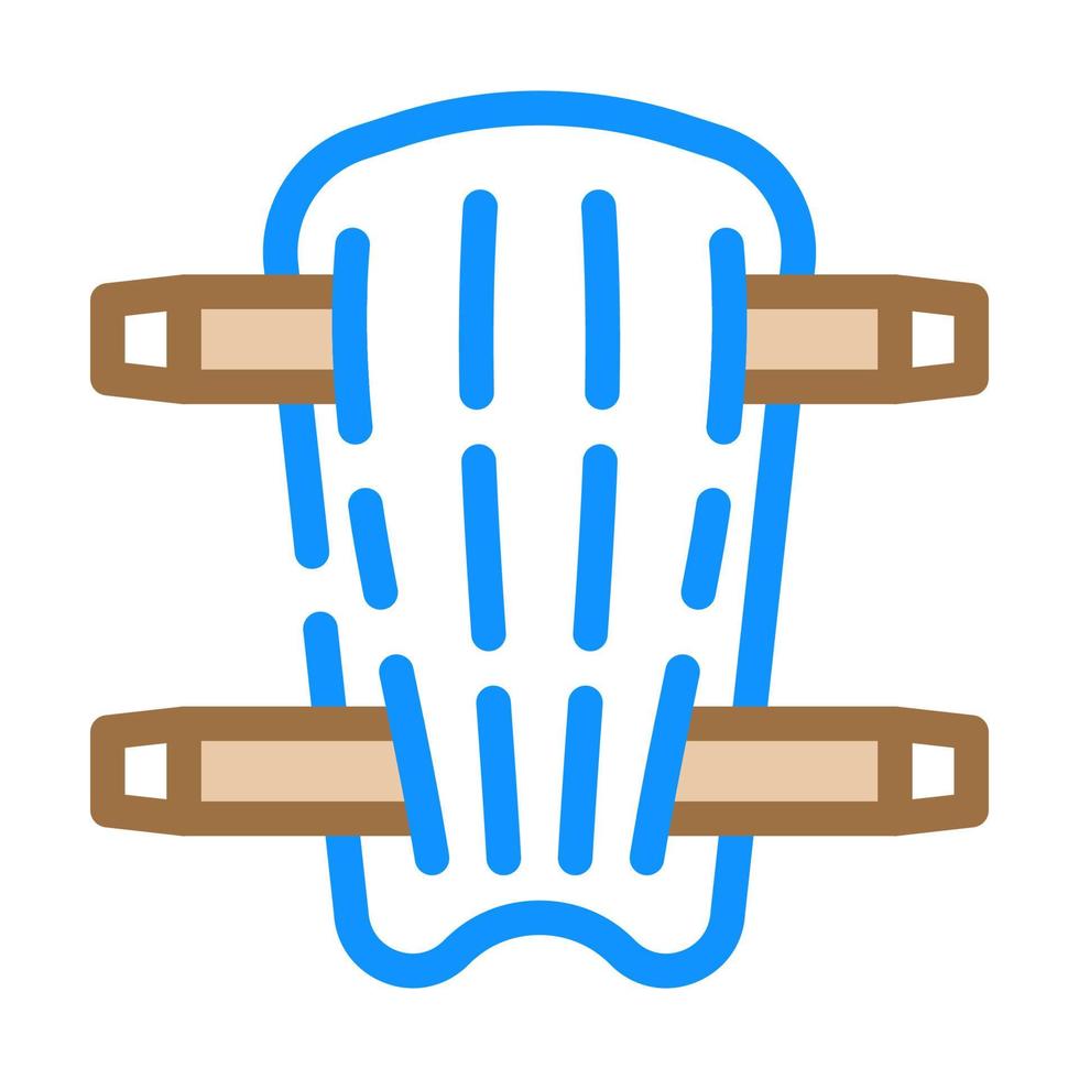 leg protection color icon vector illustration