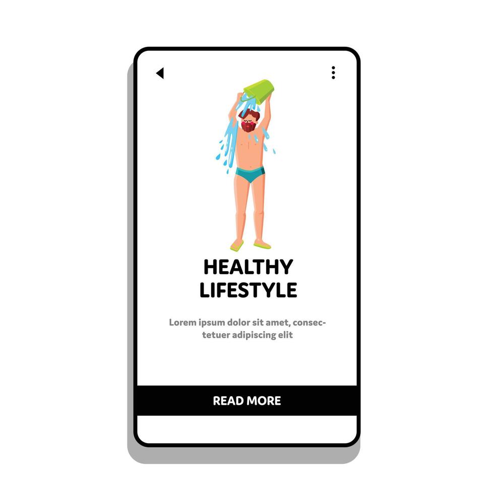 healthy lifestyle man vector
