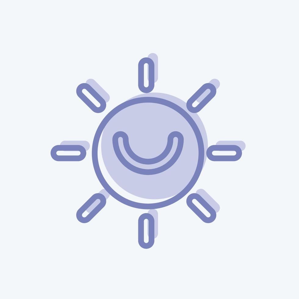 icono de energía solar. adecuado para el símbolo de la educación. estilo de dos tonos. diseño simple editable. vector de plantilla de diseño. ilustración sencilla