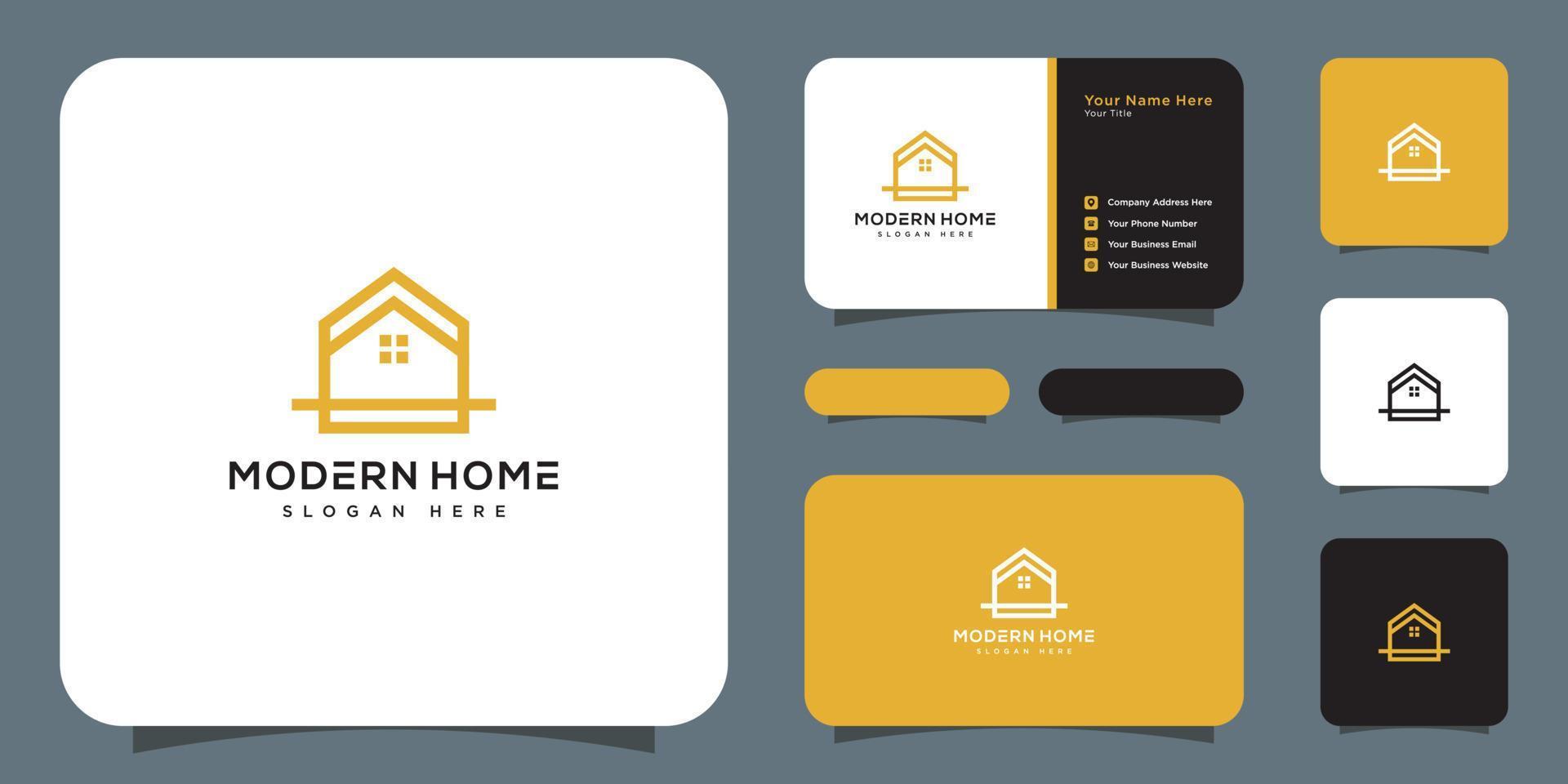 modern house or home logo vector design concept