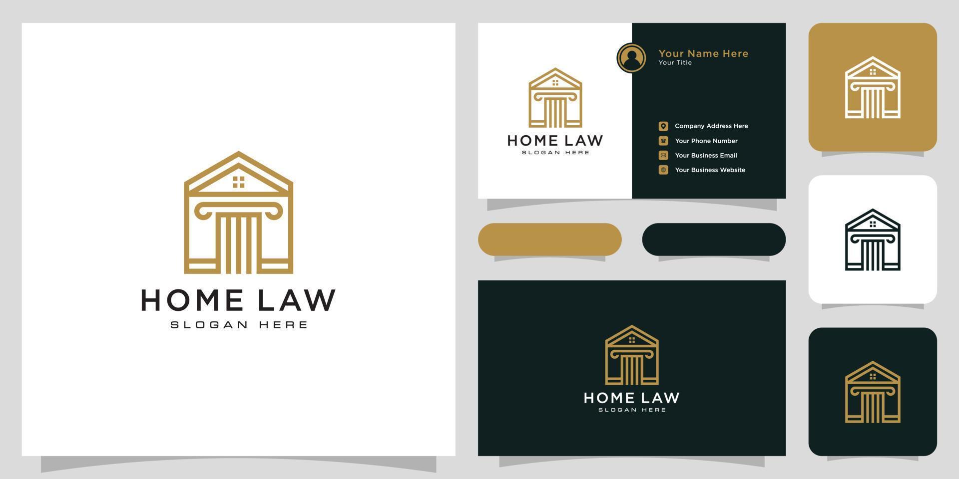 house law  logo vector design