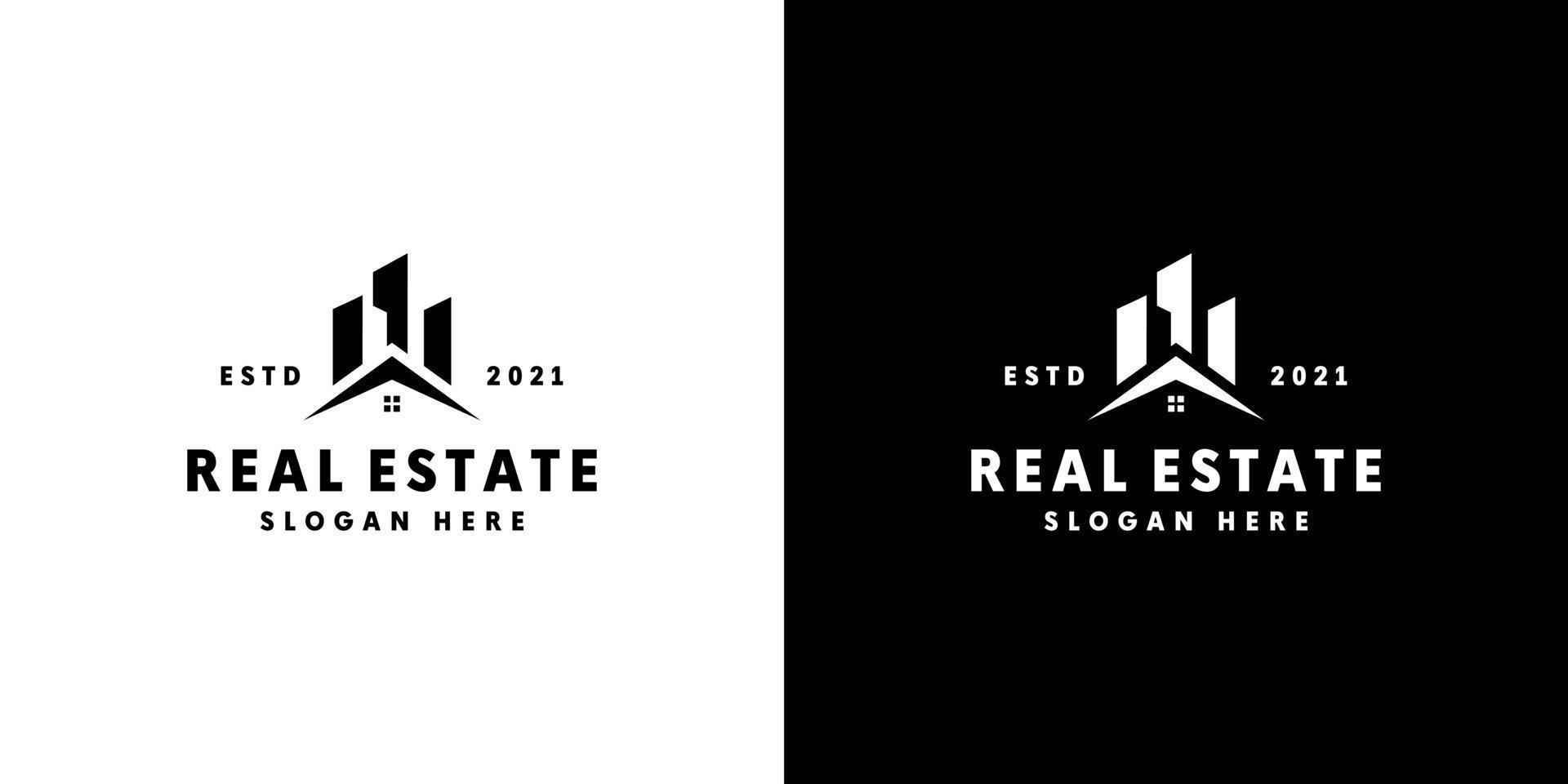real estate building logo vector design