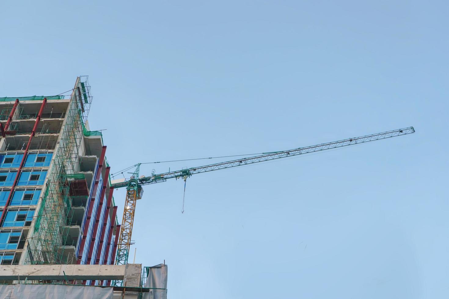 Tower crane on large buildings. It is the critical equipment in construction. photo