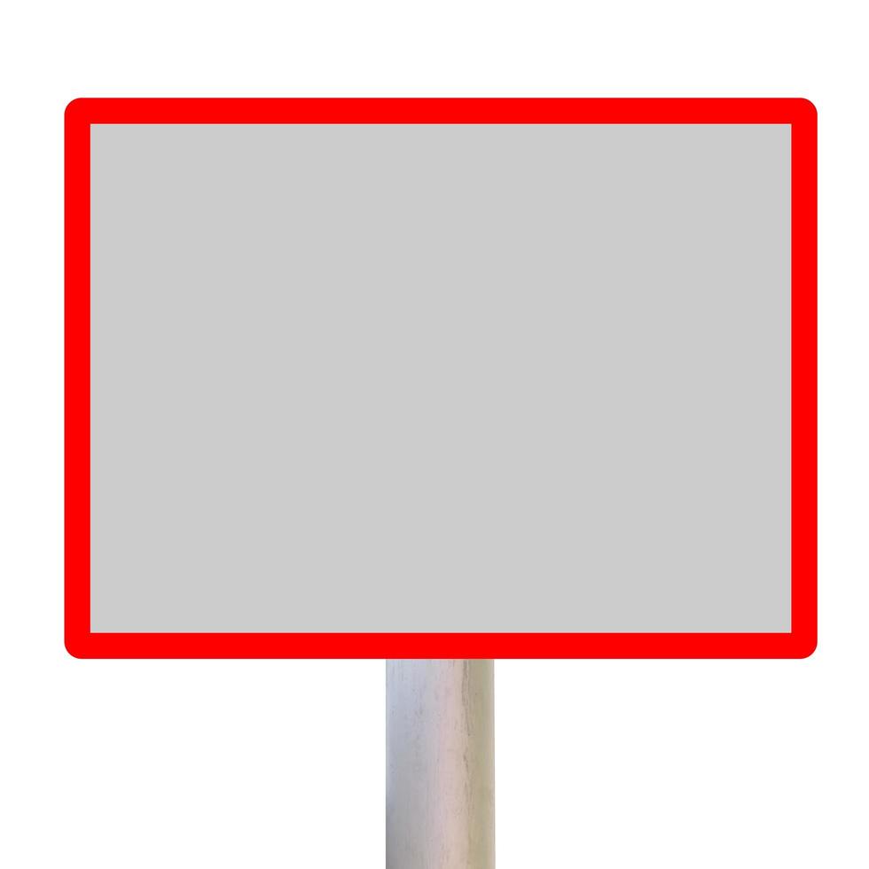 Road sign empty photo