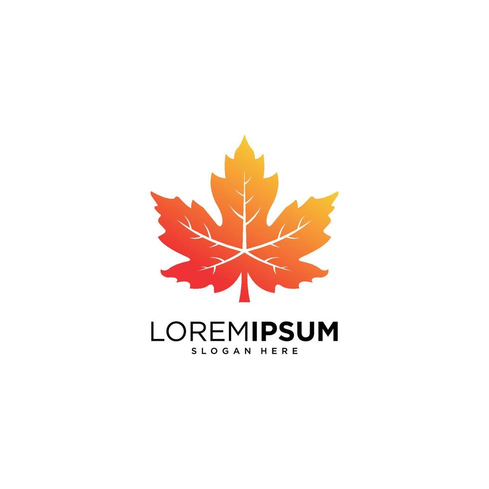 maple leaf logo vector design