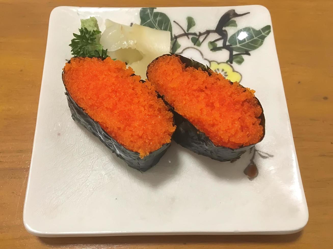 Sushi in the plate photo