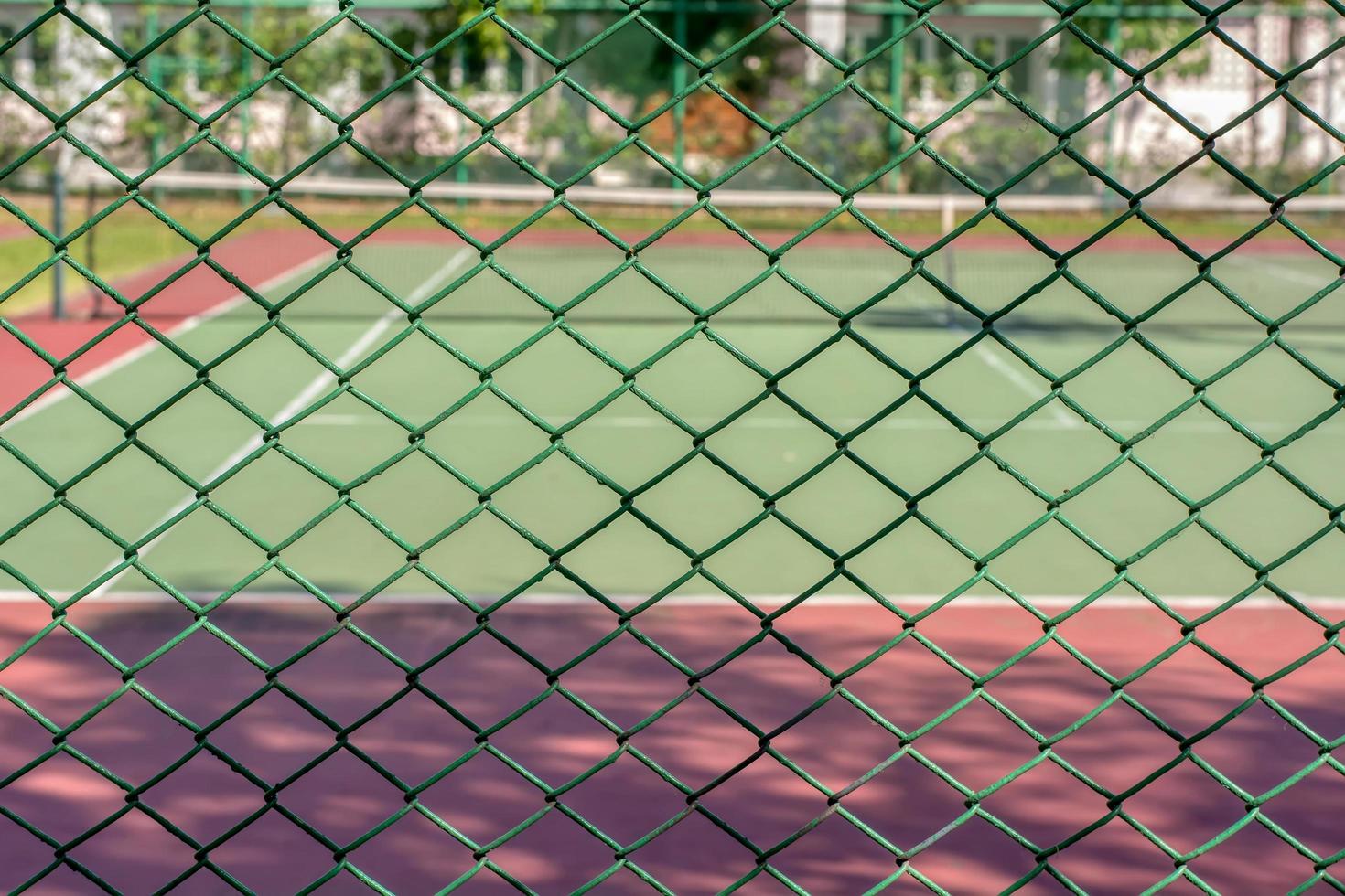 cancha de tenis verde foto