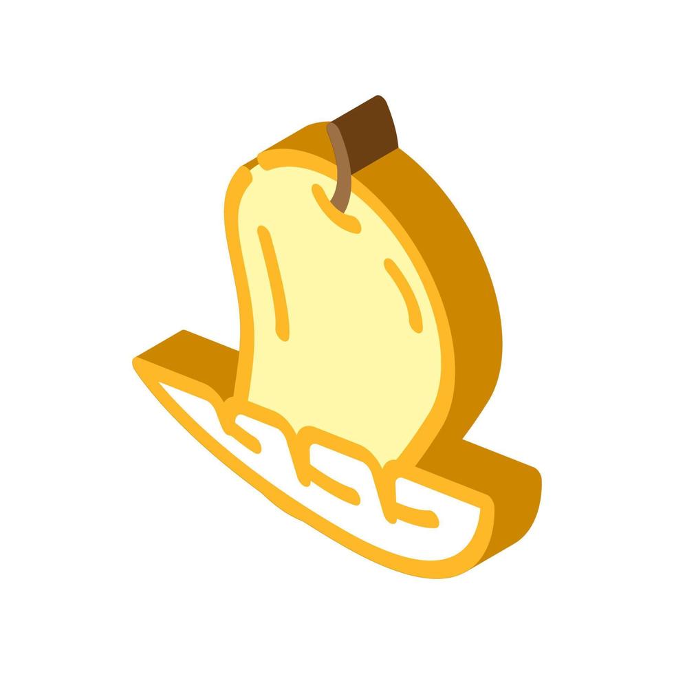ilustración de vector de icono isométrico de fruta de mango