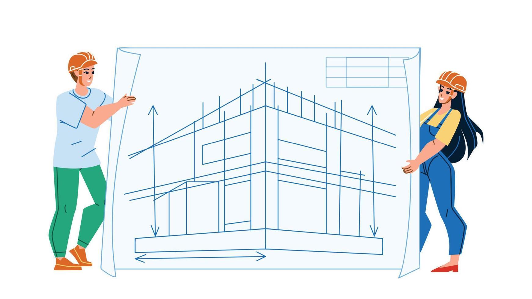 proyecto arquitectónico desarrollar ingenieros vector