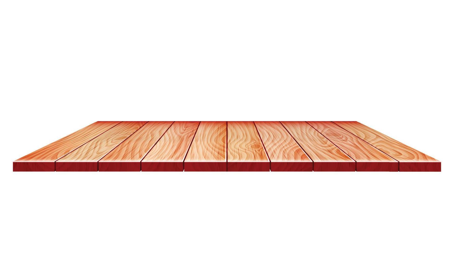 Wooden Material Table Or Shelf Surface Vector