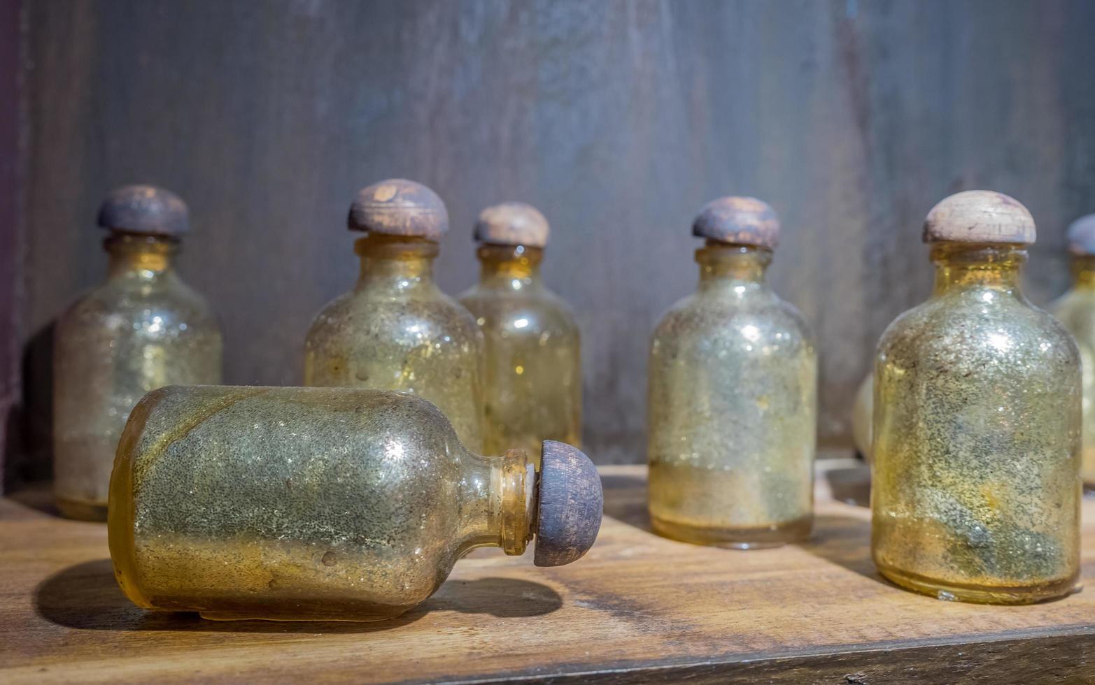 Potions on shelf photo