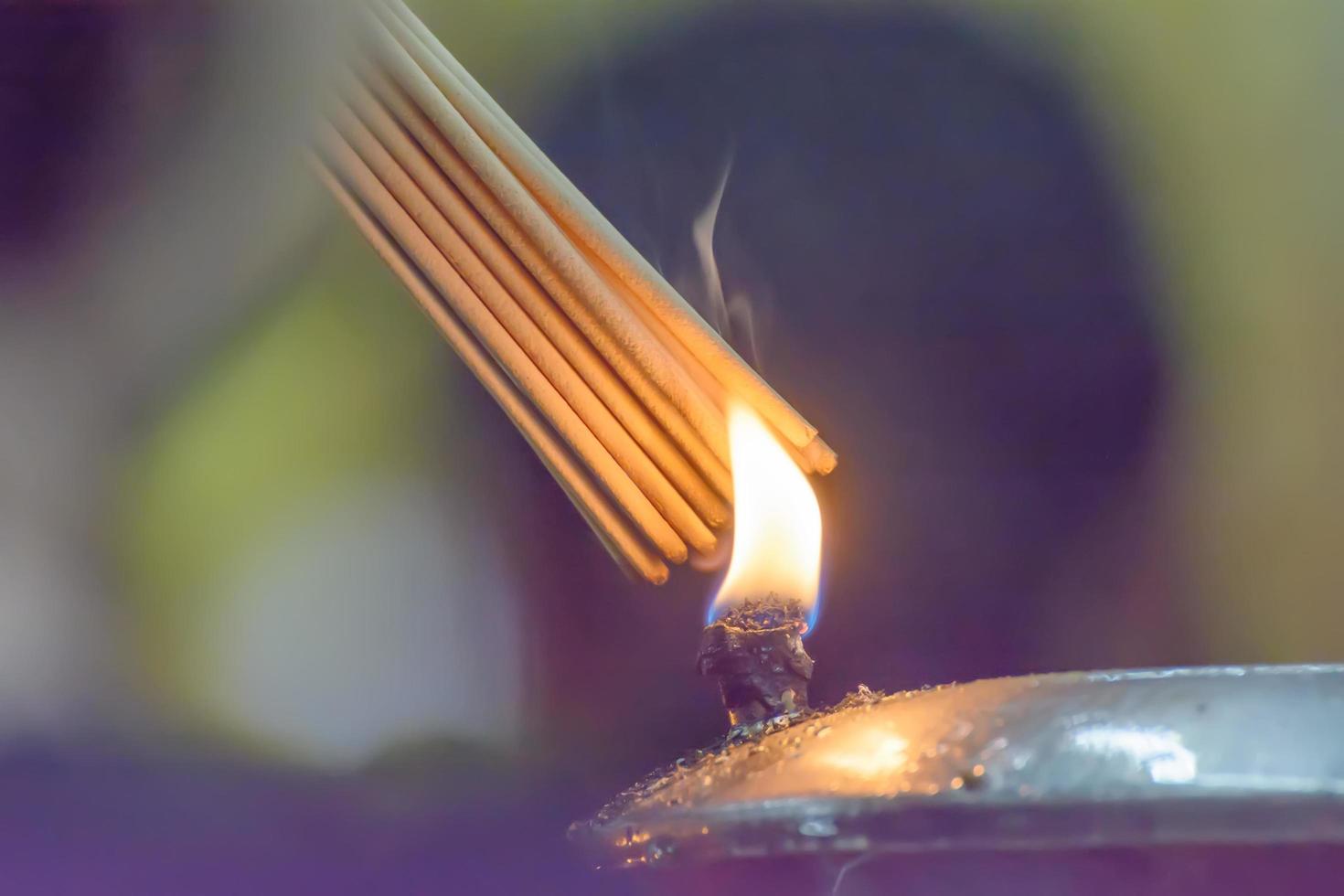 The incense of oil lamps photo