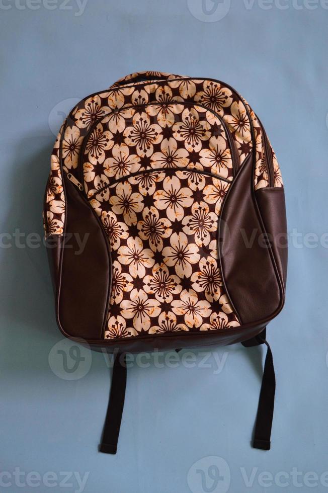 carrying bag with batik motif. by typical Yogyakarta, Indonesia. by combining modern design and interesting local culture photo