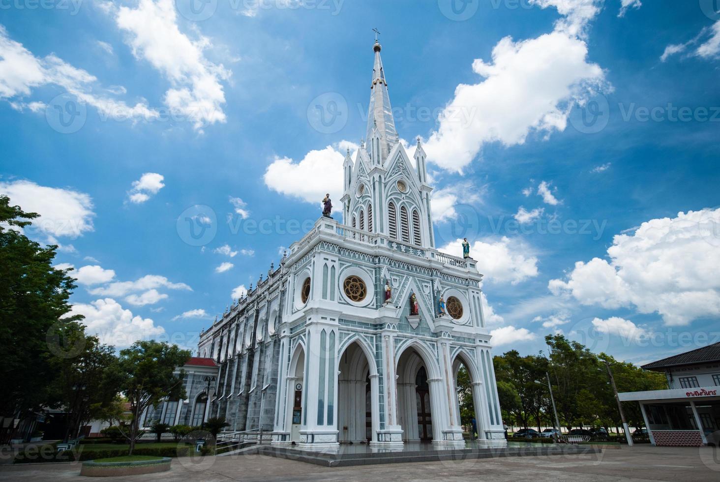 White Catholic Church in Thailand photo