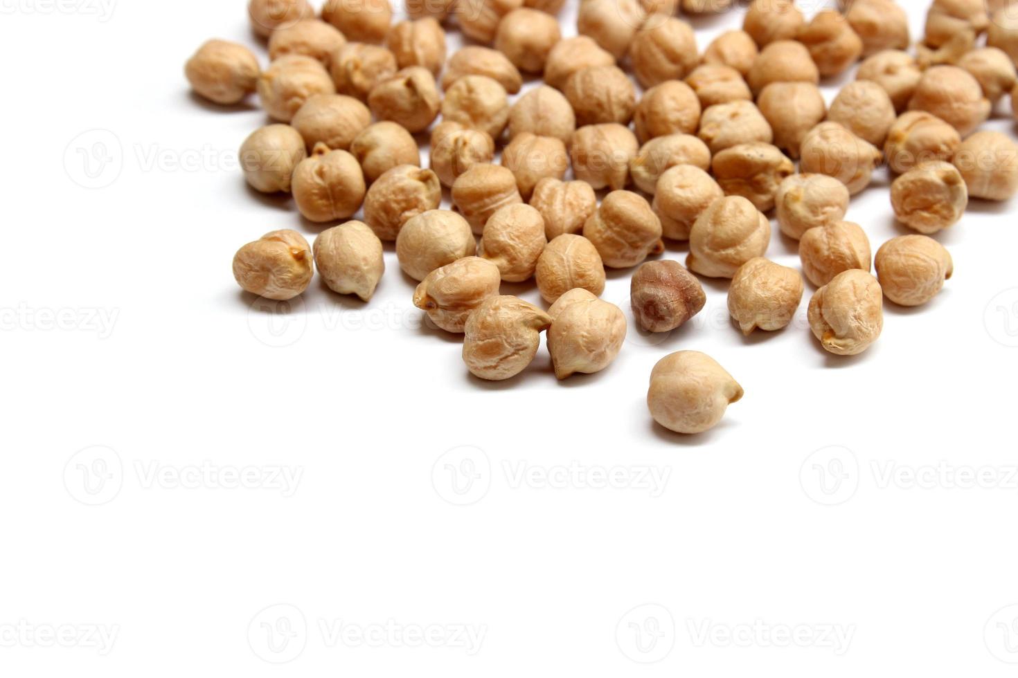 Chickpea isolated on the white background photo