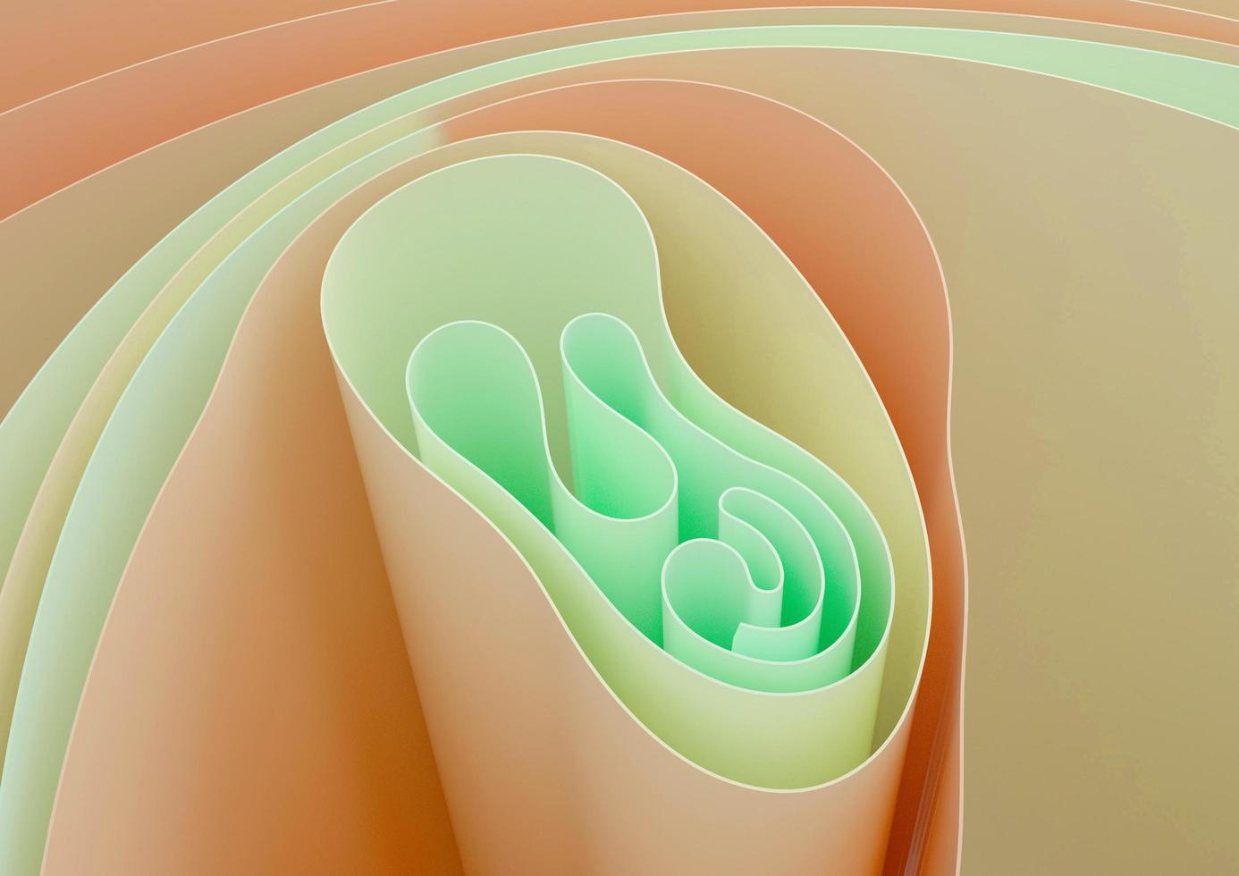 Abstract Color Rolls Mazes Gradients backgrounds 3d render photo