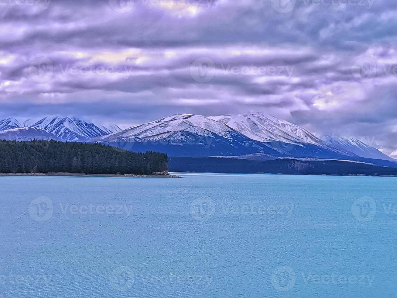 mountains at Lake Tekapo photo