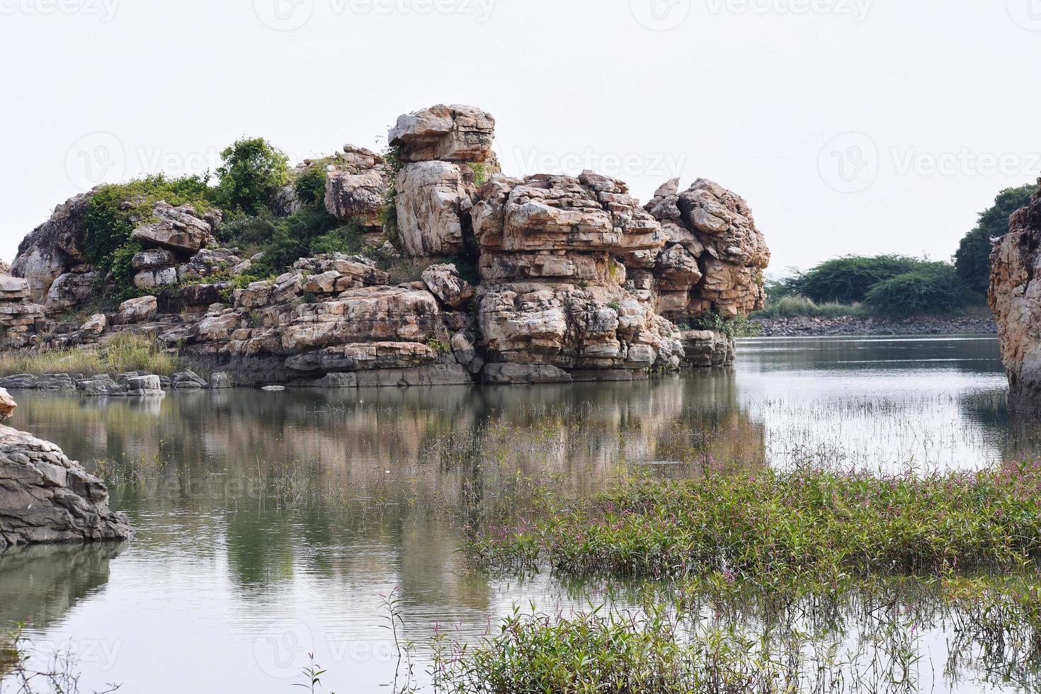Hill and Lake photo