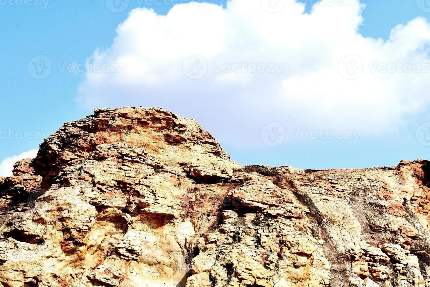 Beauty of Nature - Hill and rocks photo