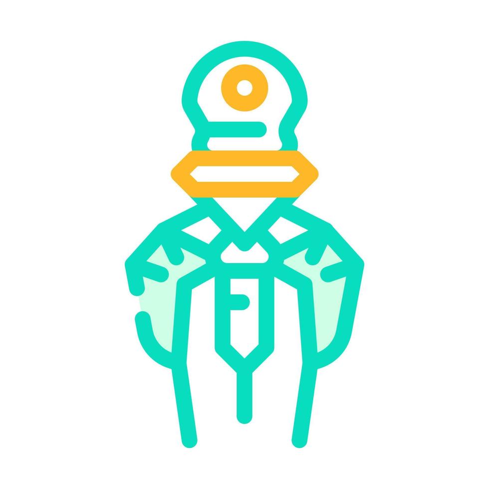 nano technology color icon vector illustration