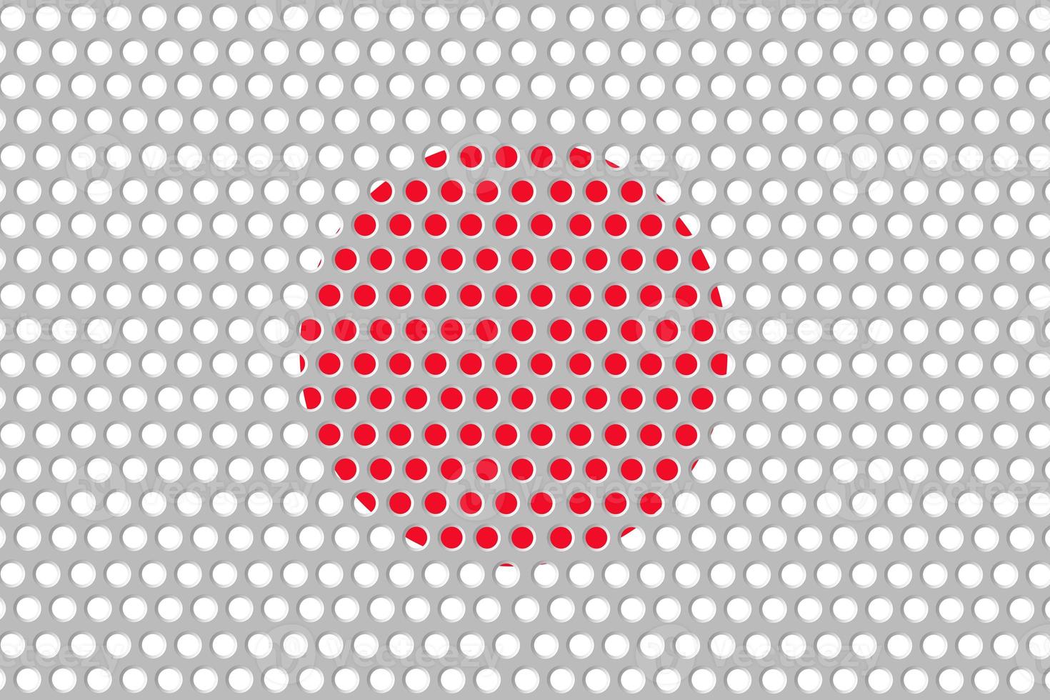 bandera japonesa en metal foto