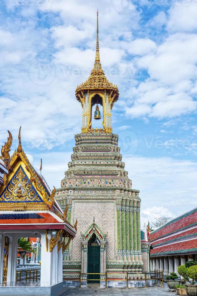 One landmark of Wat Phra Kaew in Bangkok, Thailand. A place everyone in every religion can be viewed. photo