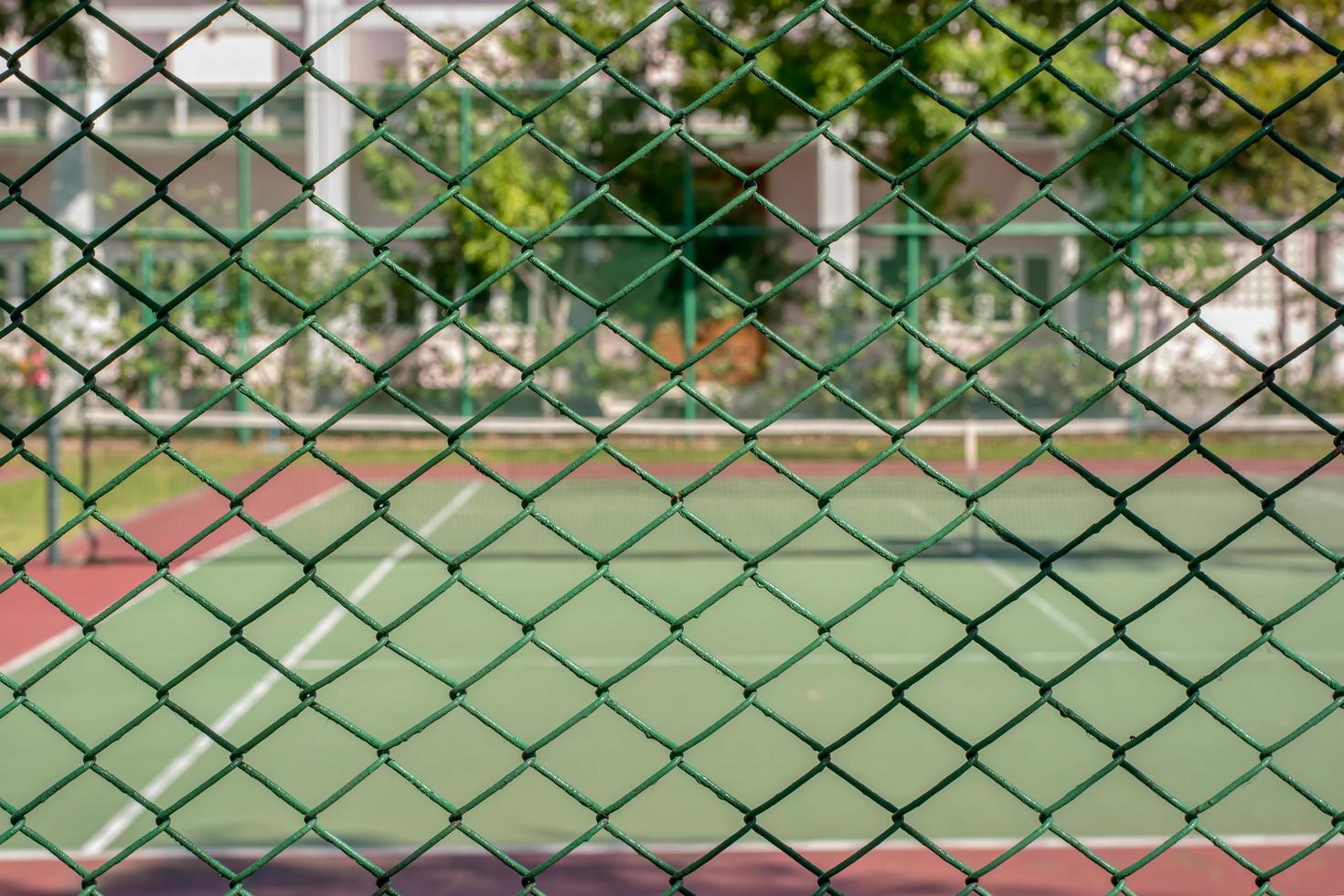 cancha de tenis verde foto
