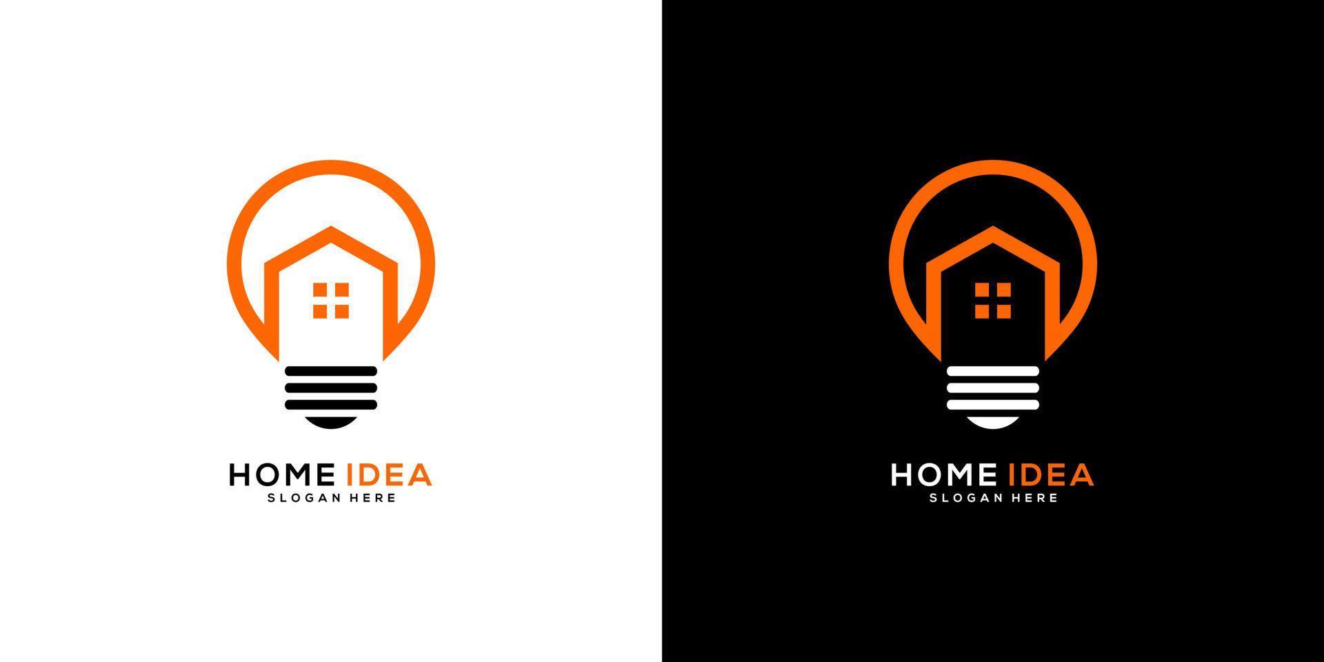 home idea logo vector design