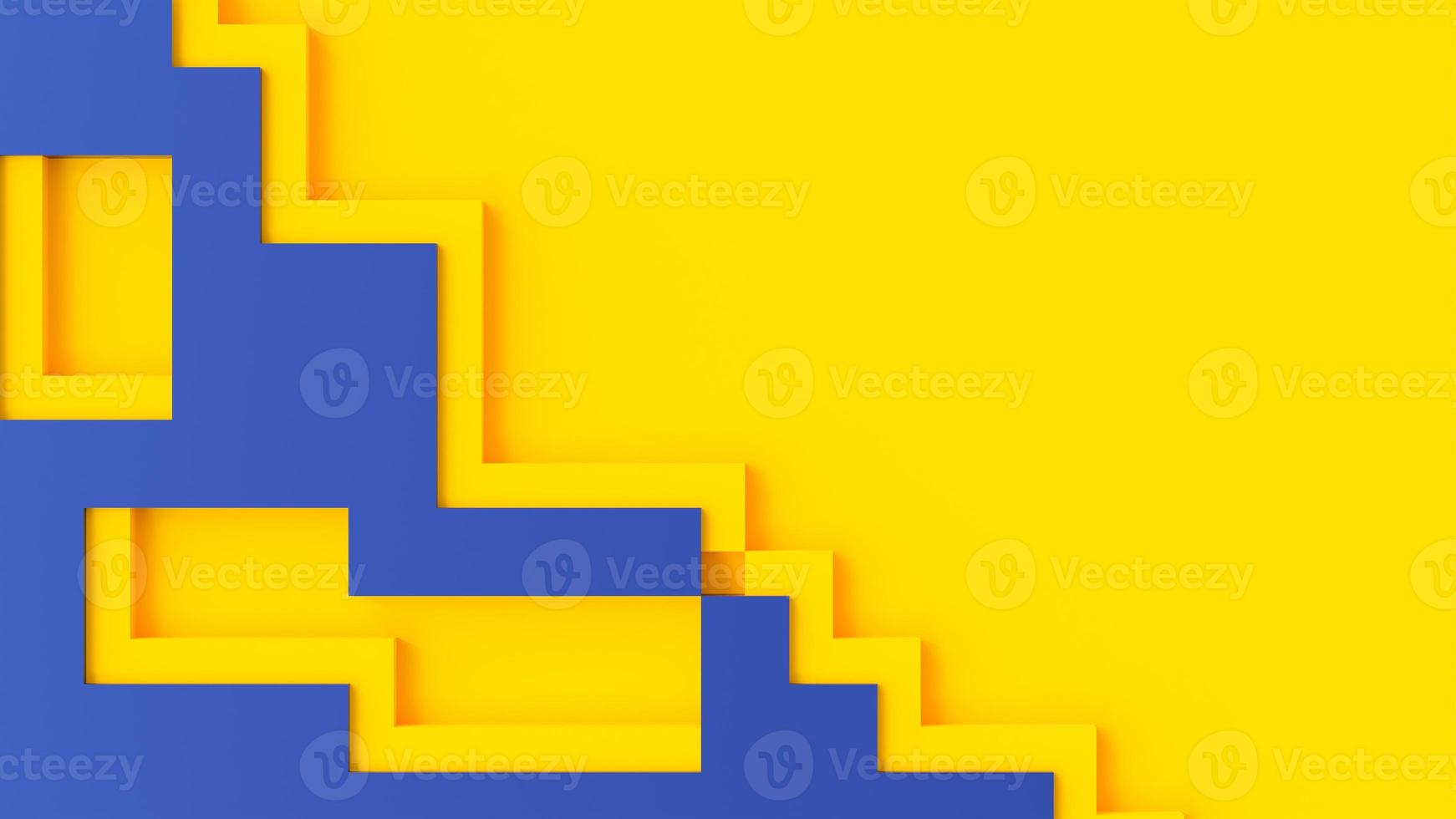 Yellow abstract background. Square grid design. photo