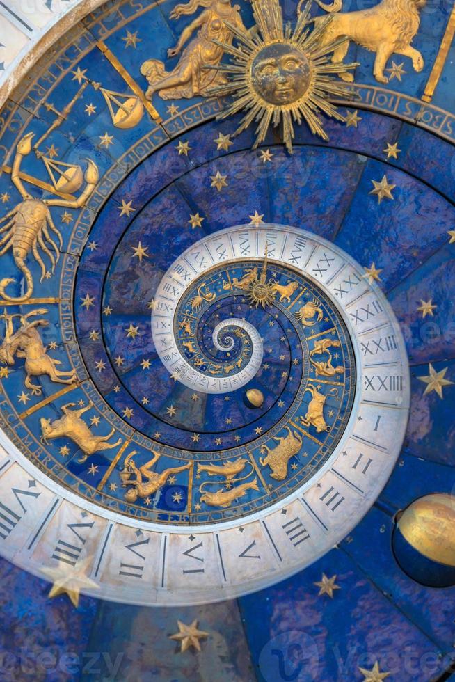 fondo del horóscopo de los signos del zodiaco. concepto de fantasía y misterio foto